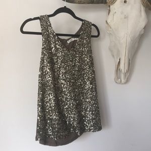 Sequined sparkle top